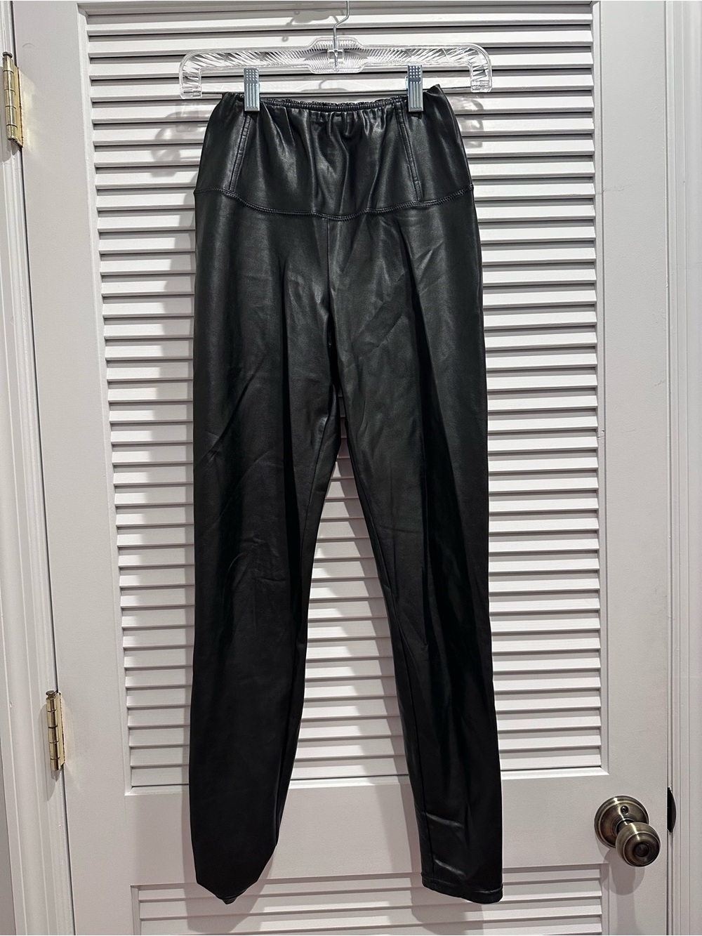 Wilfred Black Faux Leather Leggings